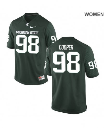Women's Demetrius Cooper Michigan State Spartans #98 Nike NCAA Green Authentic College Stitched Football Jersey EM50Q37XA